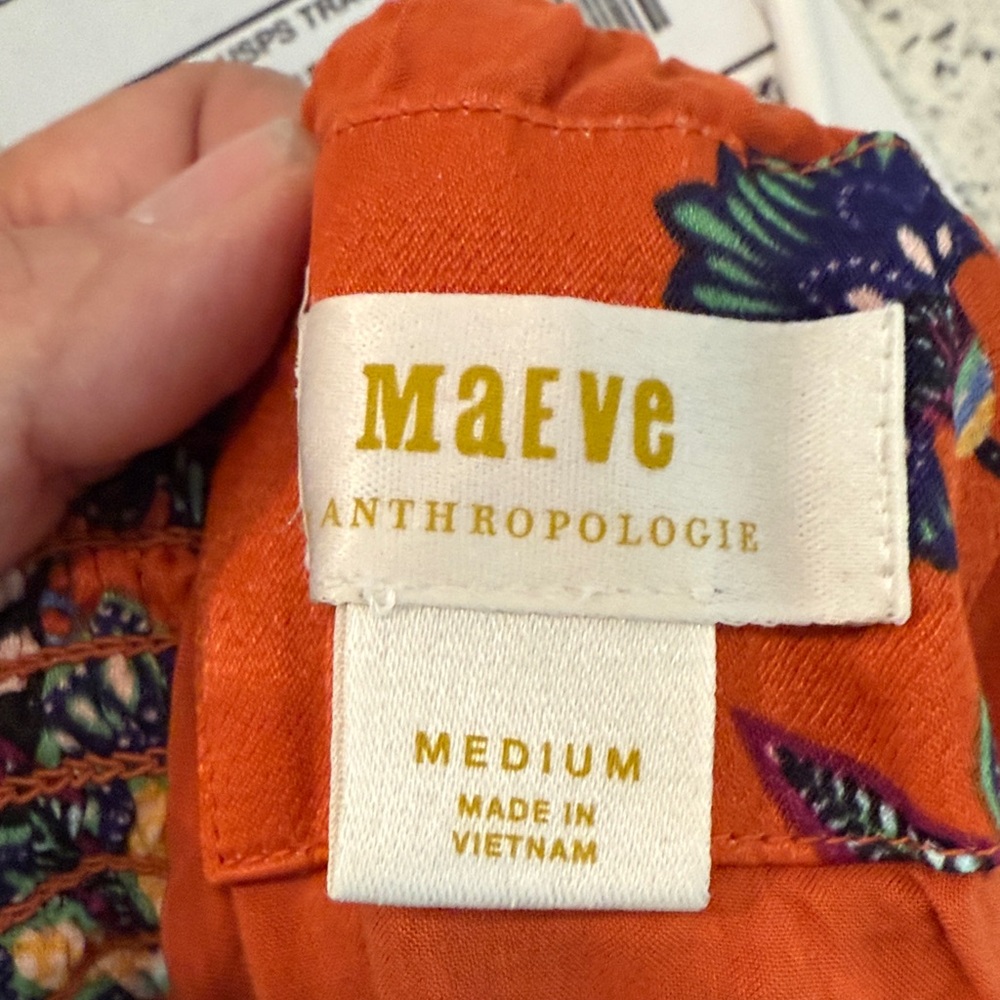 Maeve Orange Floral Midi Dress - Picture 4 of 5